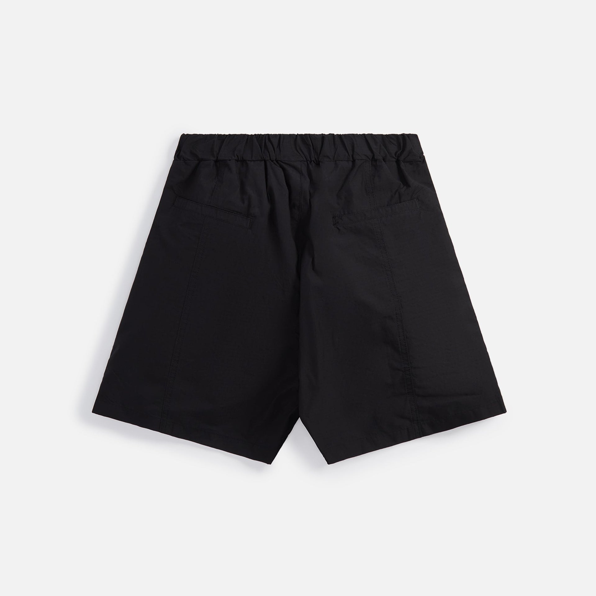 Adish Sur Logo Ribstop Track Elastic Waist Shorts - Black