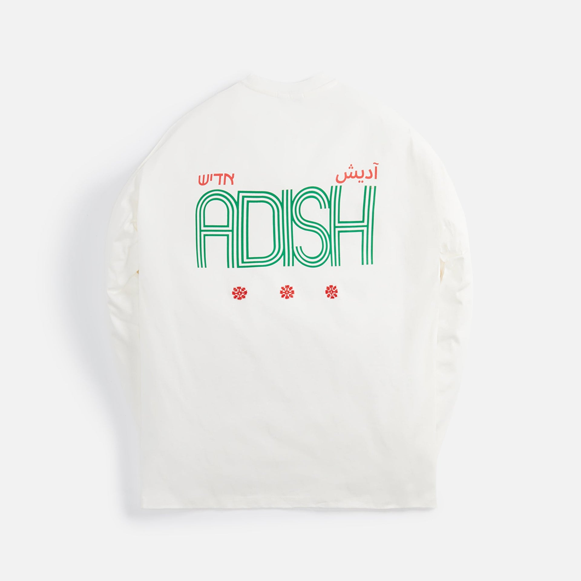 Adish Zahara Printed Logo Long Sleeve Shirt - Off White