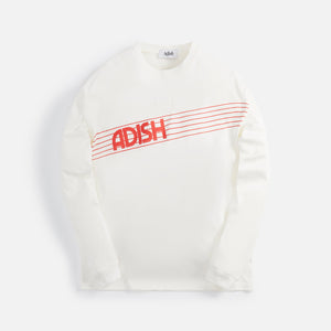 Adish Zahara Printed Logo Long Sleeve Shirt - Off White
