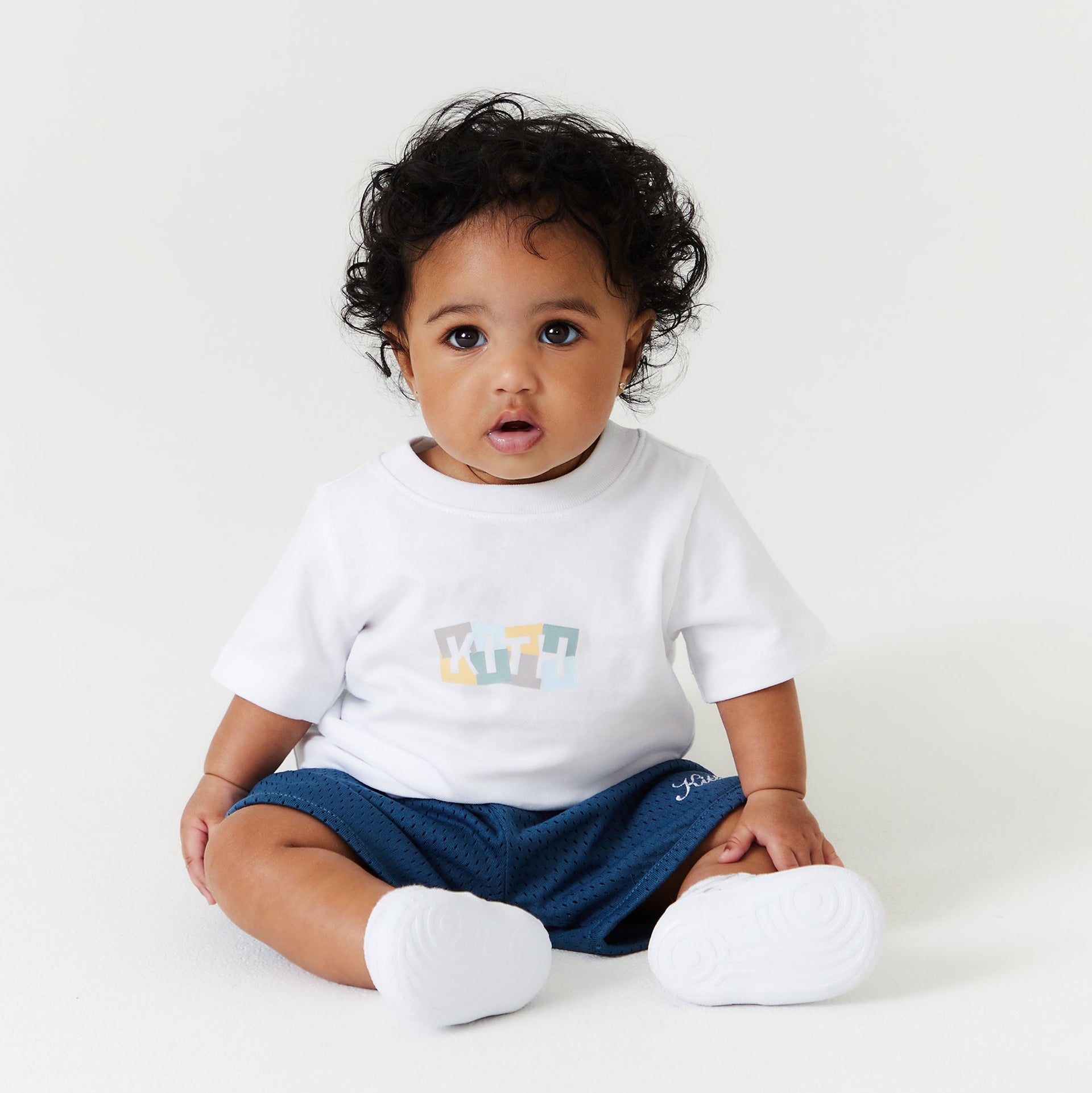 Kith Kids Baby Collage Classic Logo Tee - White