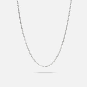 Tom Wood Rolo Chain 24.5 inches - Silver