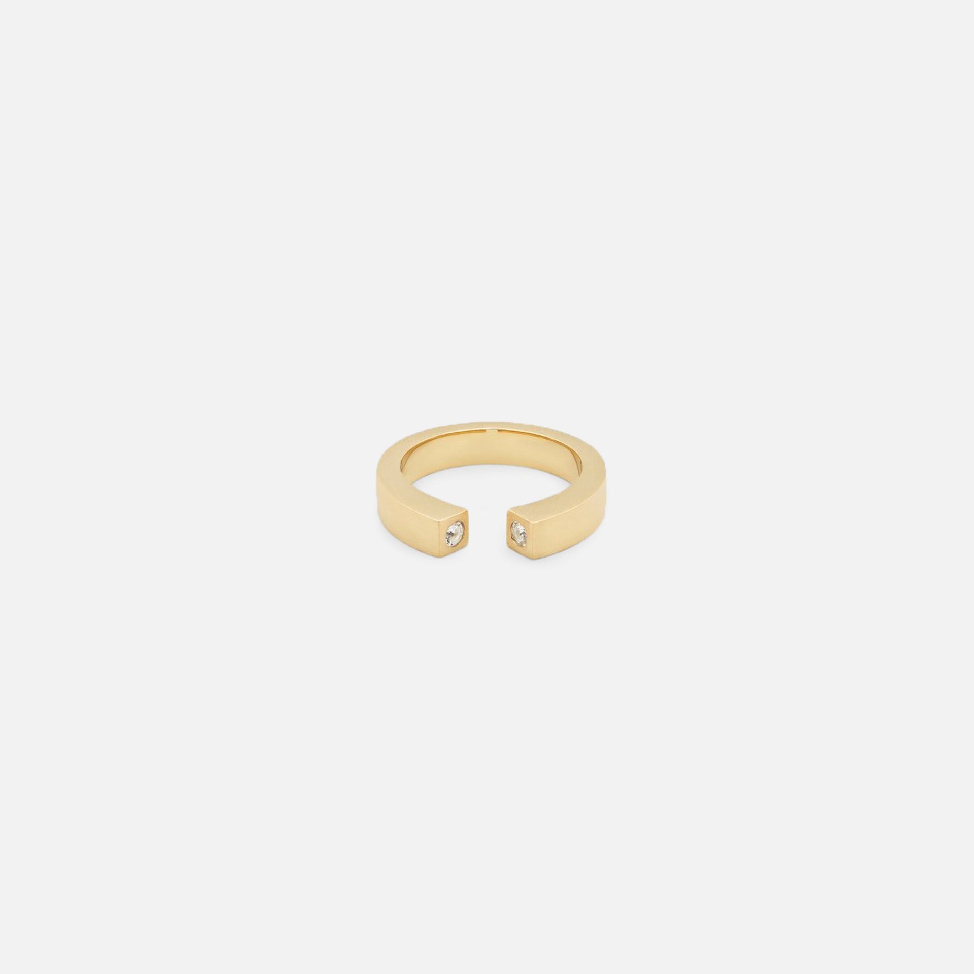 Tom Wood Split Ring Diamond - Gold