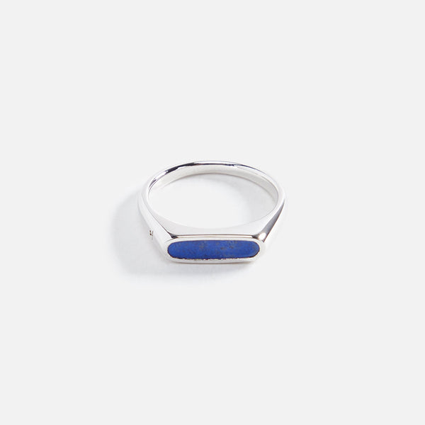 アクセサリー TOMWOOD Mario Ring Lapis Tom Wood Mario Ring Lapis 925 Sterling Silver - Silver