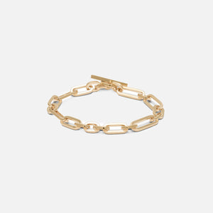 Maor Cuadro Mixed Links Bracelet in Yellow Gold - Gold