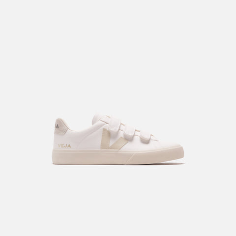 Veja Recife Logo Extra - White / Pierre / Natural