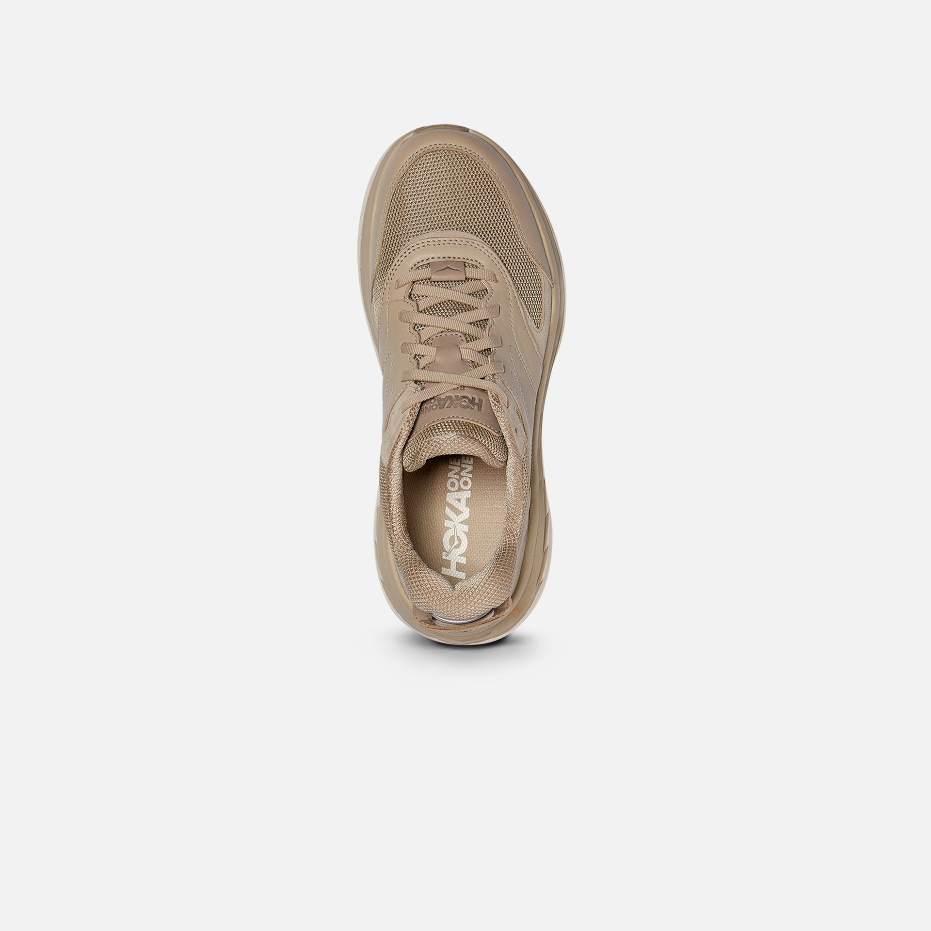 Hoka Bondi L - Tan / Grey