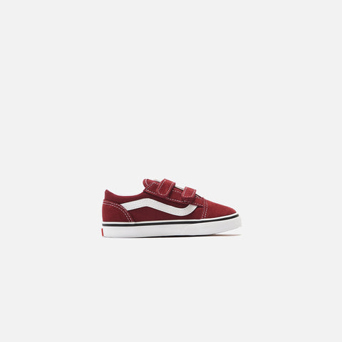 Vans Toddler Old Skool V 9Ak - Pomegranate / True White
