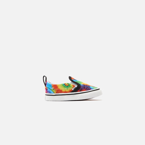 Vans Toddler Slip-On V (99E) (Spiral Tie Dye) - Multi / True White