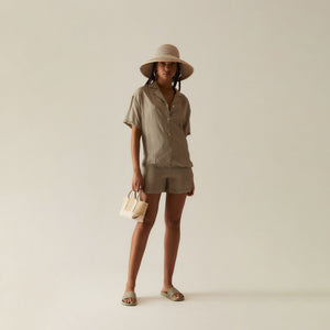 Kith Women Elena Monogram Silk Camp Shirt - Verdant PH