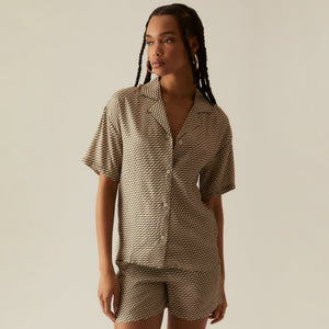 Kith Women Rayne Monogram Silk Short - Verdant