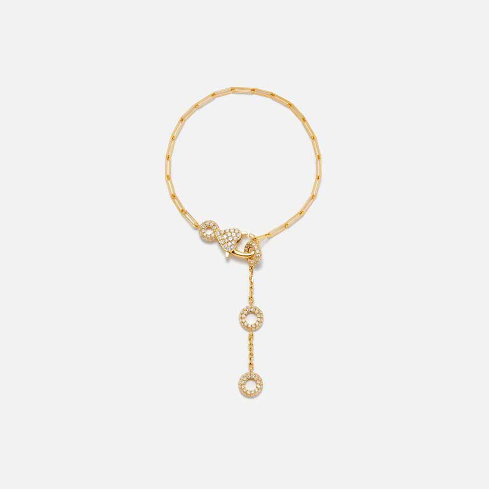 Yvonne Leon Baguette Riviere Bracelet in 18K Yellow Gold - Yellow Gold