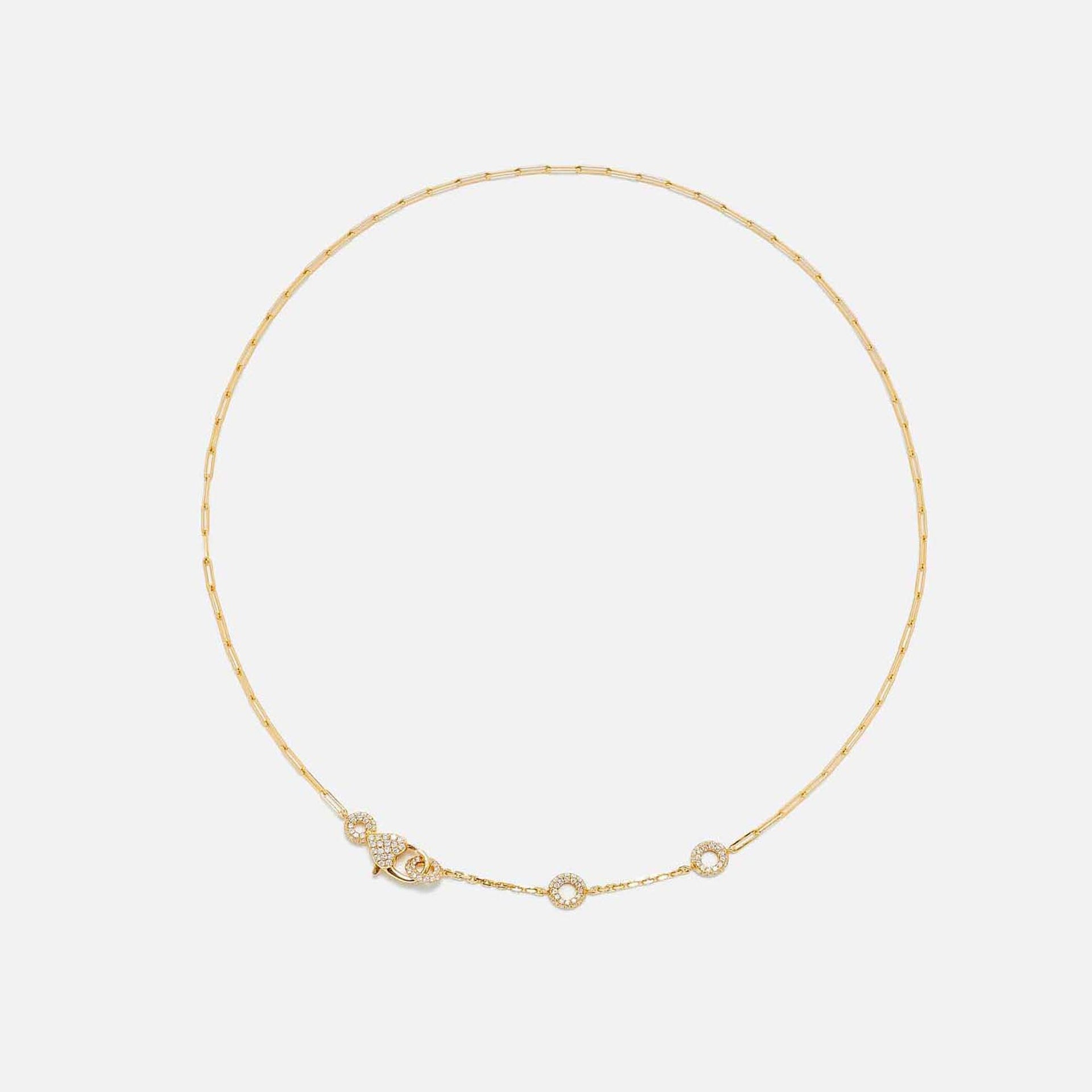 Yvonne Leon Solitaire Donut Necklace in 18K Yellow Gold -  Yellow Gold