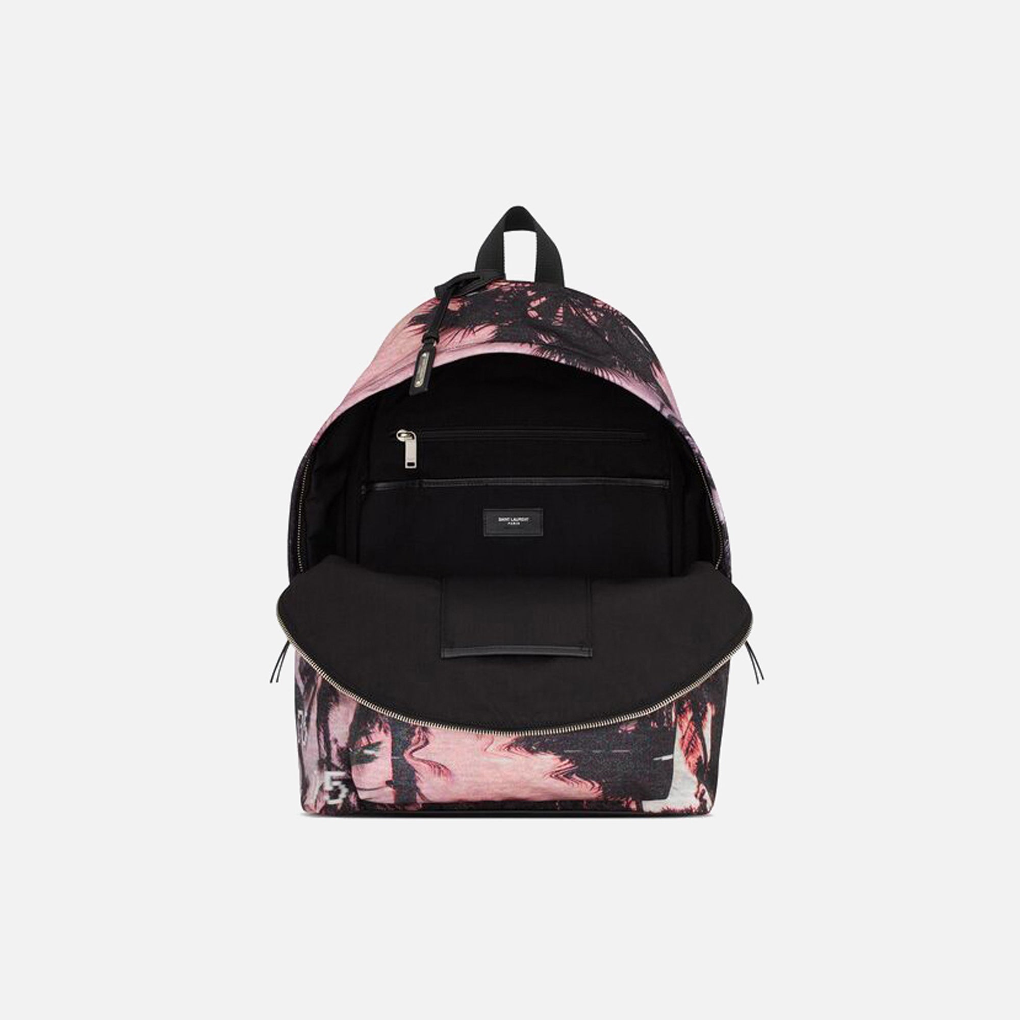Saint Laurent City Backpack Palm Print - Pink – Kith Europe