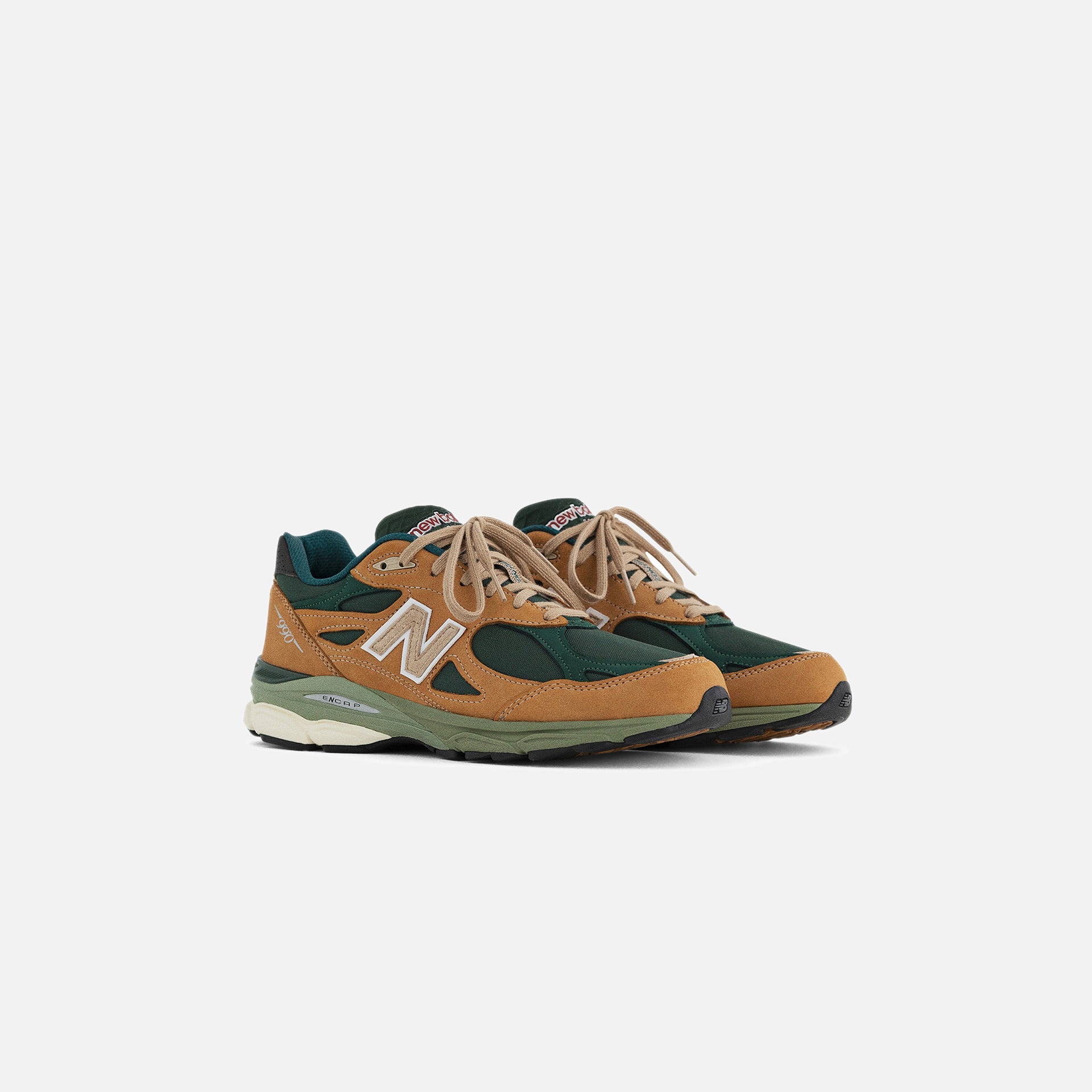 New Balance Made in USA 990 v3 - Tan / Green